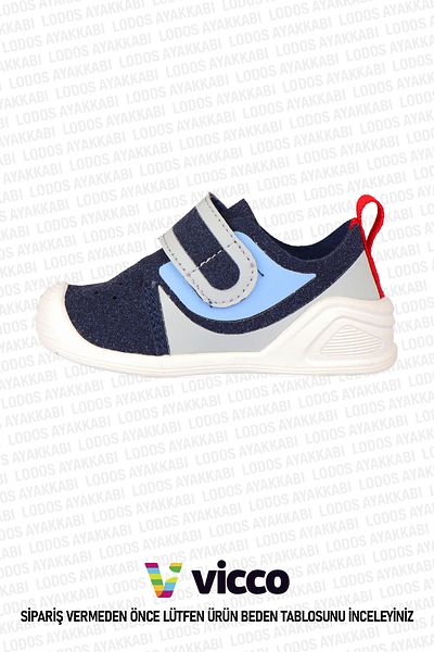 Vicco Uki Model Navy Blue Baby Boy First Step Comfortable Shoes