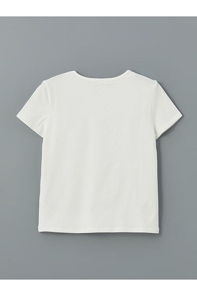 LC Waikiki Lcw Kids Crew Neck Rhinestone Girls' T-Shirt