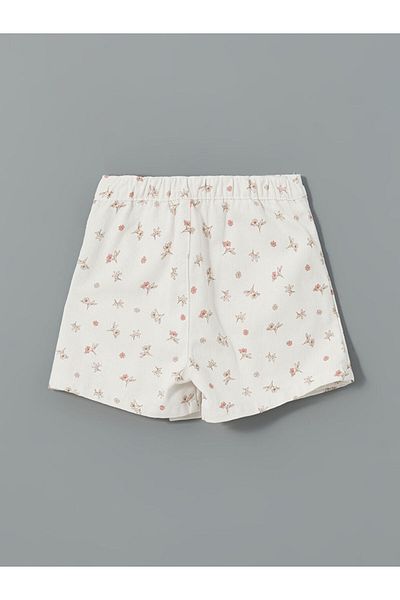 LC Waikiki LCW Kids Elastic Waist Floral Girl's Shorts Skirt