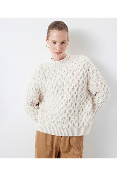 İpekyol Textured comfortable cut sweater