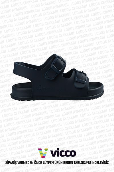 Vicco Miyu Model Basic Navy Blue Sandals for Baby Boy and Child