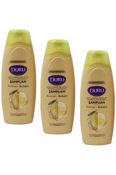 Duru 700 ml 3 Pieces Nourishing and Moisturizing Hair Shampoo - For Dry and Normal Hair