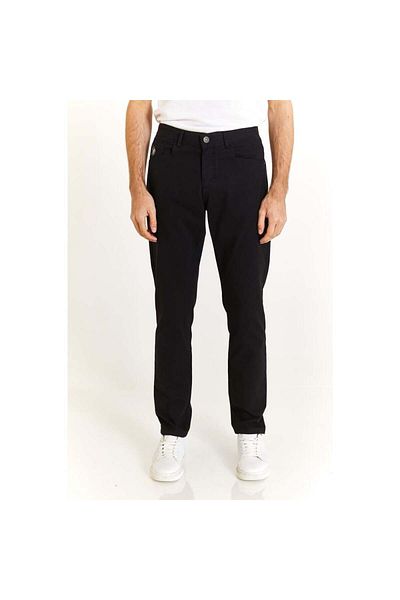 U.S. Polo Assn. US Polo AssnStandard Fit Straight Leg Normal Waist Black Men's Trousers1873679