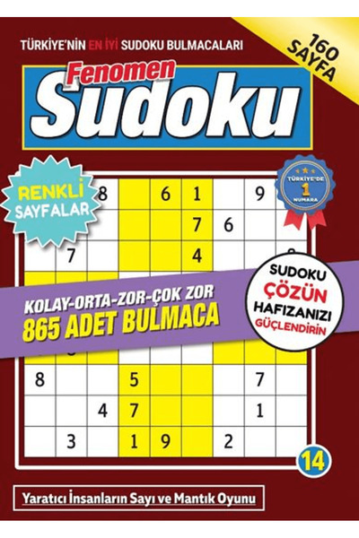 Maxi Yayıncılık Fenomen Sudoku 14 / Bertan Kodamanoğlu / Maxi Yayıncılık / 97...