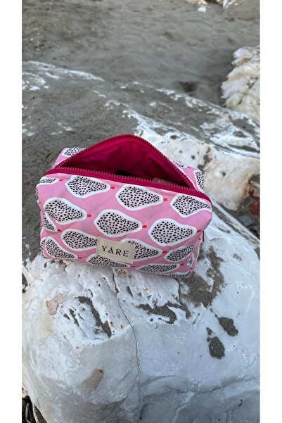 Yare Atelier Pear Pattern Fabric Toiletry Bag, Portable Toiletry Bag Travel Bag