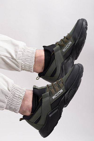 Riccon Unisex khaki černé tenisky0012072