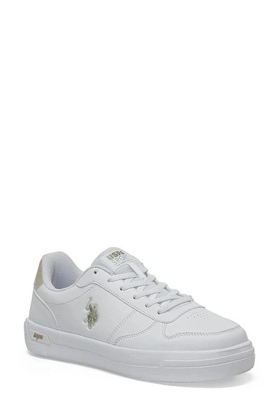 U.S. Polo Assn. Adidași albi pentru copii