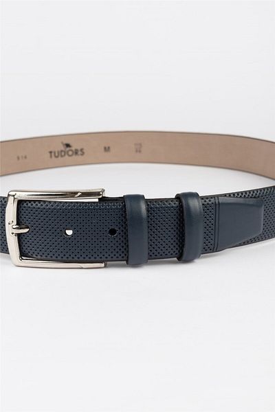 Tudors Ανδρική ζώνη 3,5 εκ. Classic Navy Blue