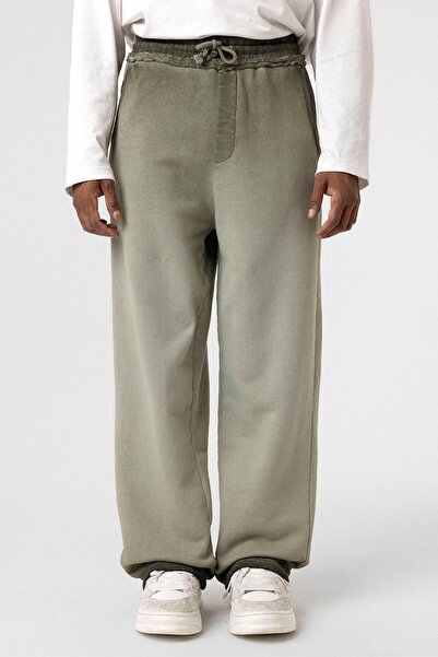 VAMOSCLO Khaki Colored Oversize Washable Sweatpants