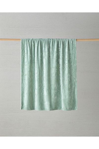 English Home Κουβέρτα τηλεόρασης Ramona Jacquard Supersoft 120x160 cm Sage Green