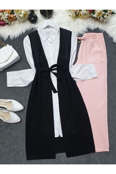 Modamorfo Black Mesh Spring Cardigan