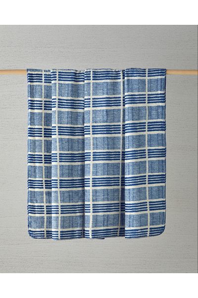 English Home Menor Raya Ακρυλική Διπλή Κουβέρτα 200x220 cm Indigo-Blue