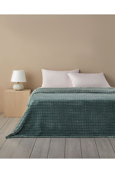 English Home Μονή κουβέρτα Glance Bubble Supersoft Sage Green
