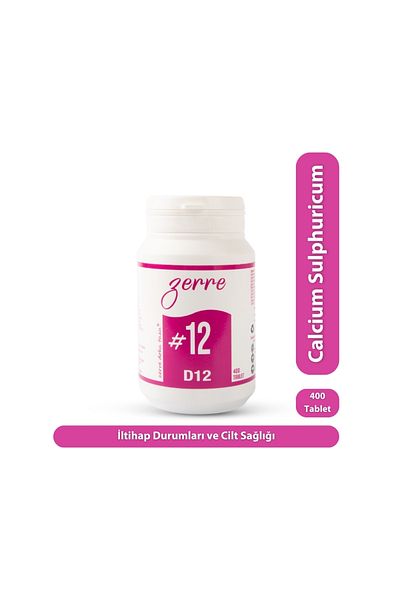Avogadro Homeopati Schüssler Zerre Tissue Salt -#12 400 Tablets