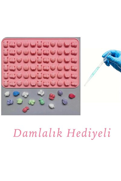 Şenhomee Epoksi Sugarcraft Şekerleme Jelibon Mini Meyveler Silikon Kalıbı (damlalık Hediyeli )