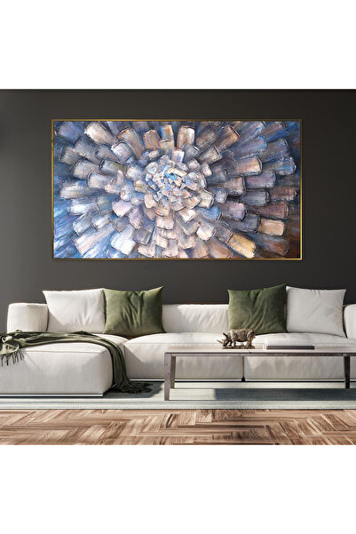 Home in Joy Soyut Kabartma El Yapımı Yağlı Boya Tablo 100x65cm