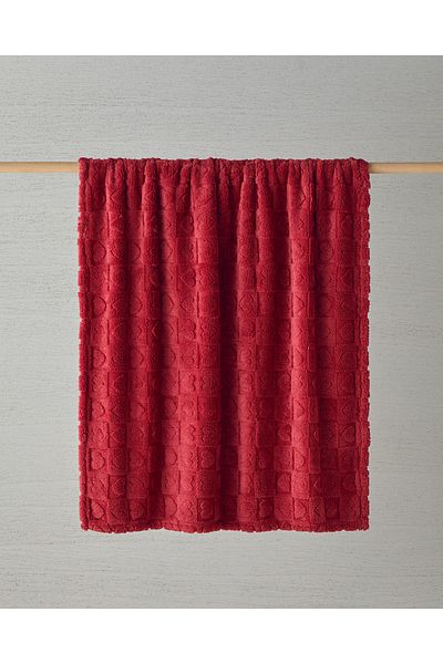 English Home Jacquard Wellsoft TV deka - Dusty Rose Fancy Love