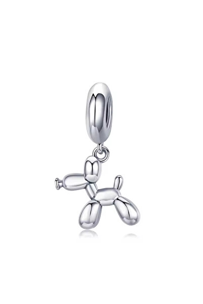 Fubena Balondan Köpek Sallantılı 925 Ayar Gümüş Charm