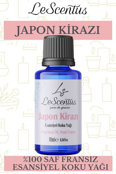 lescentus Japon Kirazı Esansiyel Koku Yağı Buhurdanlık Yağı Difüzör Hobi Esan...