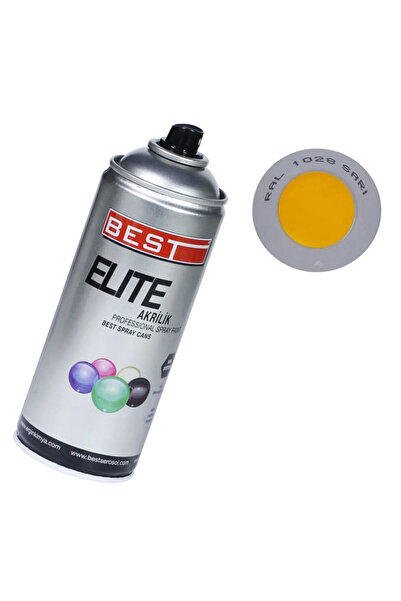 Best Elite Akrilik 1028 Profesyonel Sprey Boya Kavun Sarı 400 ml 1028
