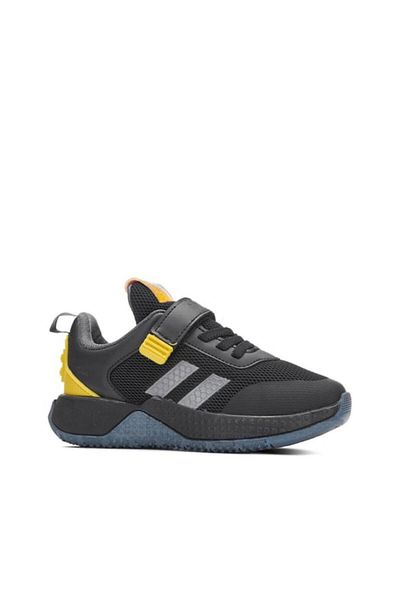 homiro Black-yellow Booties Filet - Laced and Banded
