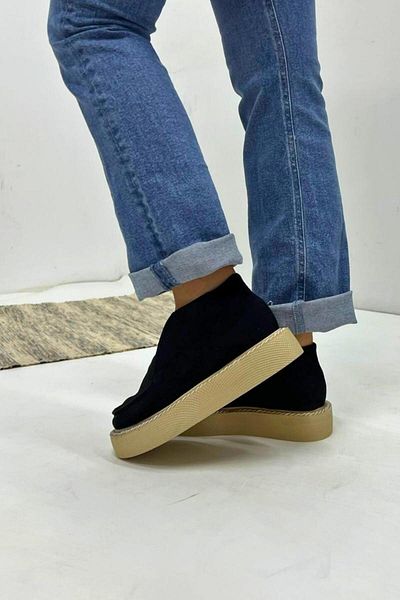inizio Μαύρα Suede Daily Γυναικείες Μπότες V4230