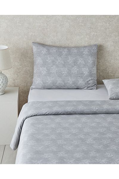 English Home Set cuvertură de pilota dublă gri, ușor de călcat - 200x220 cm