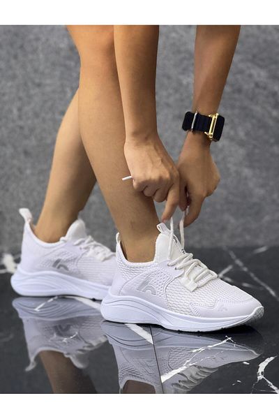 homiro Unisex Children's Sneakers - White, Lace-up