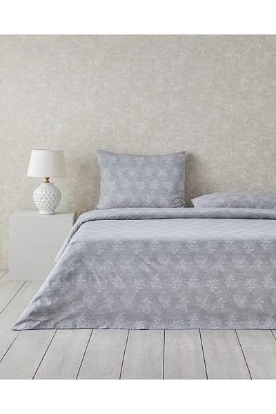 English Home Set cuvertură de pilota dublă gri, ușor de călcat - 200x220 cm