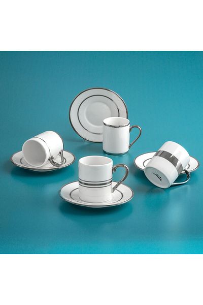 Jumbo Luces Platinum 4-Person Coffee Cup Set