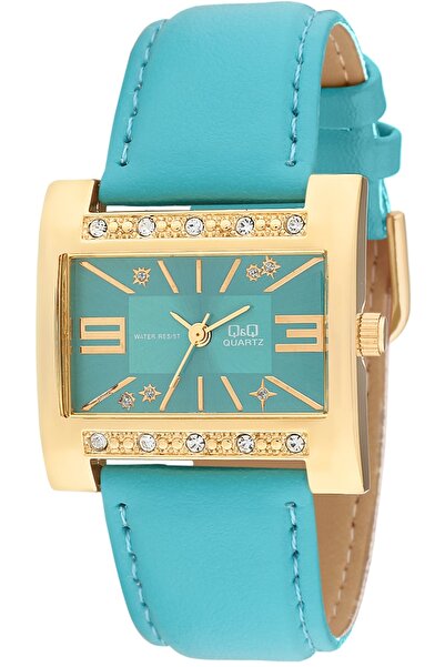 Q&Q Vintage Women's Leather Cord Wristwatch