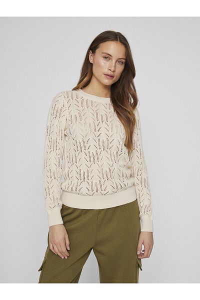 VILA Strickpullover Rundhals