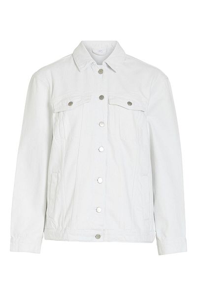 VILA Jeansjacke Geknöpfte
