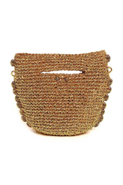 Mon Reve Bling Baby Kahverengi Hasır Çanta