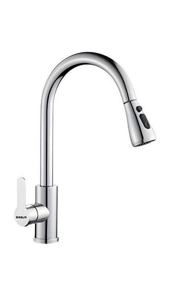FLEKO Spiral Chrome Kitchen Sink Faucet Ks10s01