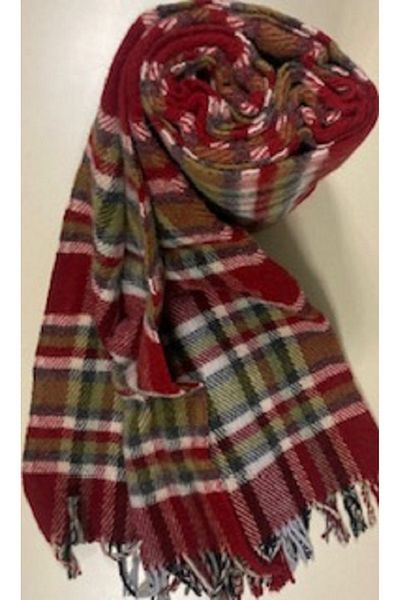 GENÇEV HOME COLLECTİONS Gençev Home - 100% Pure Wool Scotch, Single Tv Blanket - 160X220Cm