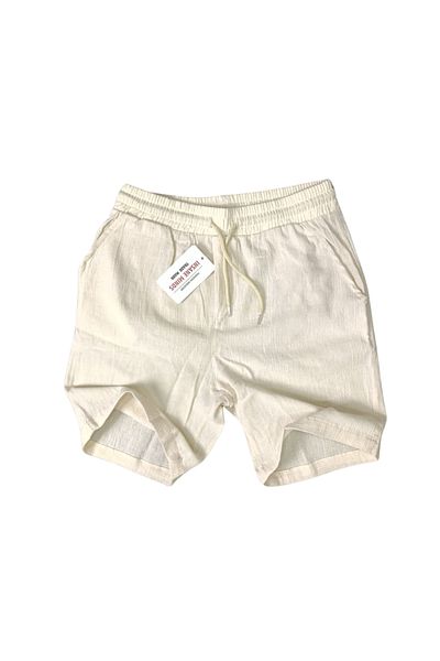 İnsane Minds Elastic Waist 100% Linen Shorts