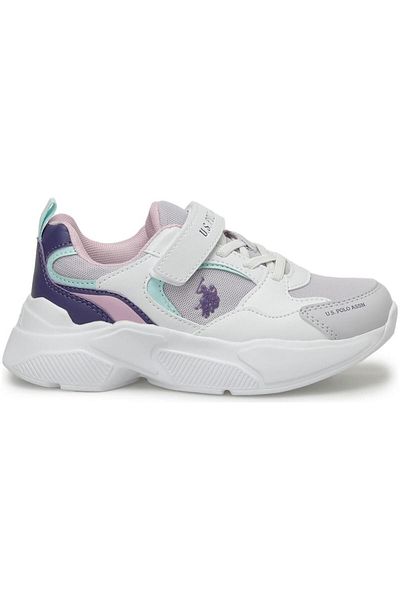 U.S. Polo Assn. Pantofi de fată alb violet