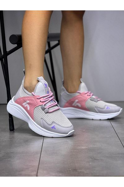 homiro Unisex Children's Sneakers - Lace-up, Ice-candy Pink