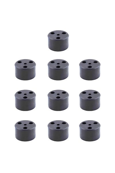 Badem10 Capsulă 3,7 cm Negru 10 bucăți Mobilier Picior Riser Picior de bază Fotoliu Sub Canapea Puf Picioare