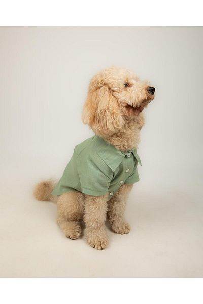 Buf & Buf Wild - Summer Linen Cat Dog Shirt Small Medium Breed