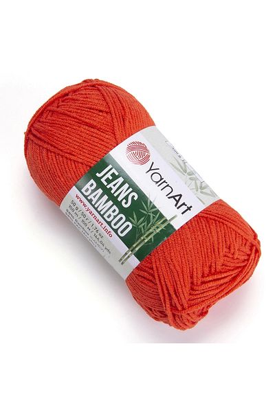 Yarnart Yarn Art Jeans Bamboo Νήμα Πλεξίματος, Ρόδι-141