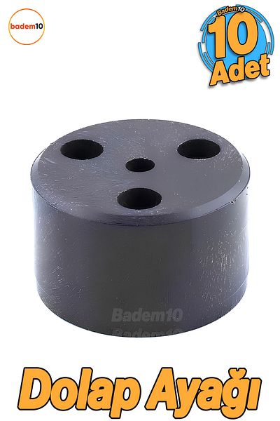 Badem10 Capsulă 3,7 cm Negru 10 bucăți Mobilier Picior Riser Picior de bază Fotoliu Sub Canapea Puf Picioare