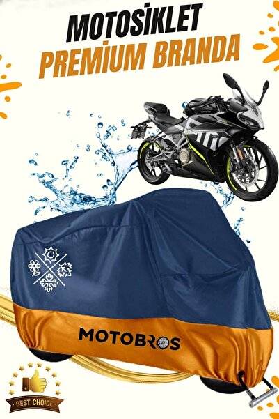 Motobros Cf 250SR Uyumlu Premium Paraşüt Kumaş Motosiklet Brandası (Kilit Gözlü)