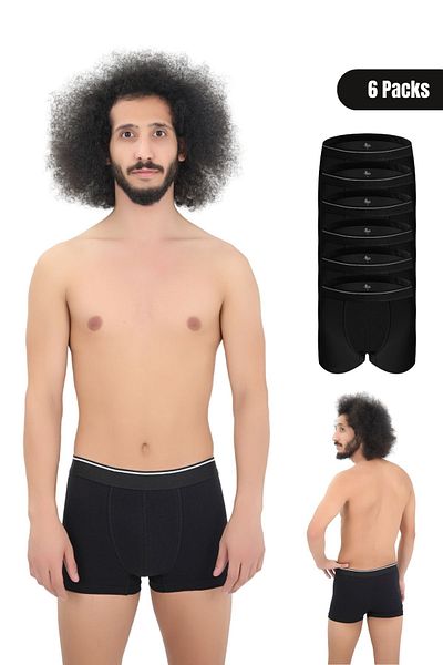 CENNETOĞLU Ανδρικό πακέτο 6 Lycra Boxers με ειδική συσκευασία