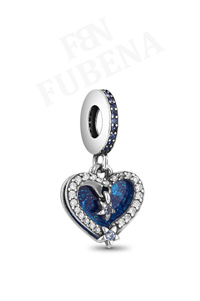 Fubena Shooting Star Heart Double Pendant Charm