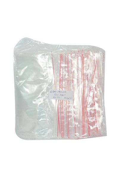 LokmanAVM 19X25 Cm Transparent Nylon Bag Bag - 100 Pieces 1 Pack