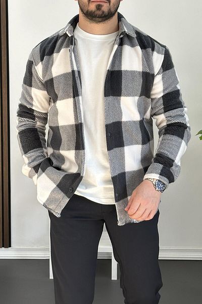 Edwox Μαύρο Slim Fit Ανδρικό πουλόβερ Fleece - Edw227