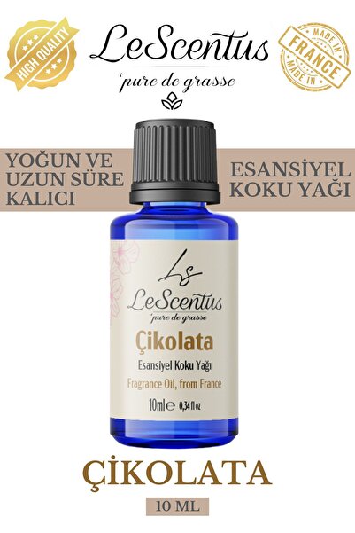 lescentus Çikolata Esansiyel Koku Yağı Buhurdanlık Yağı Difüzör Hobi Esansı O...