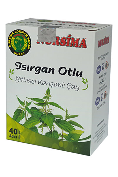 Nursima Isırgan Otlu Bitkisel Karışımlı Çay 40 'lı Süzen Poşet